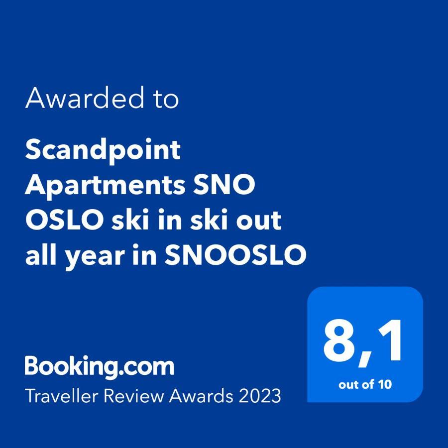 Scandpoint Apartments Oslo Ski In Ski Out All Year In Snooslo With Free Parking ภายนอก รูปภาพ